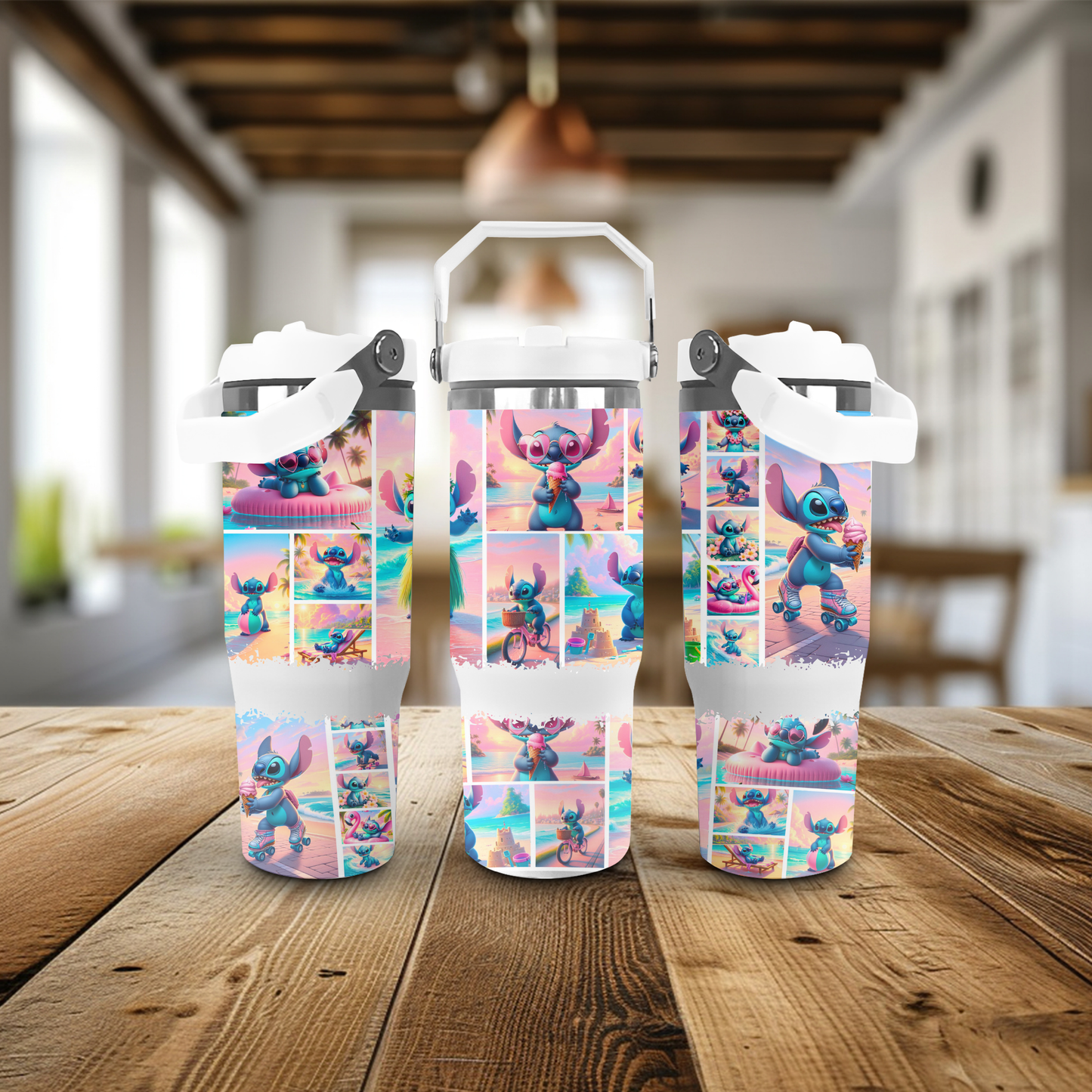 30oz Stainless Steel Tumblers - Stitch - Honolulu
