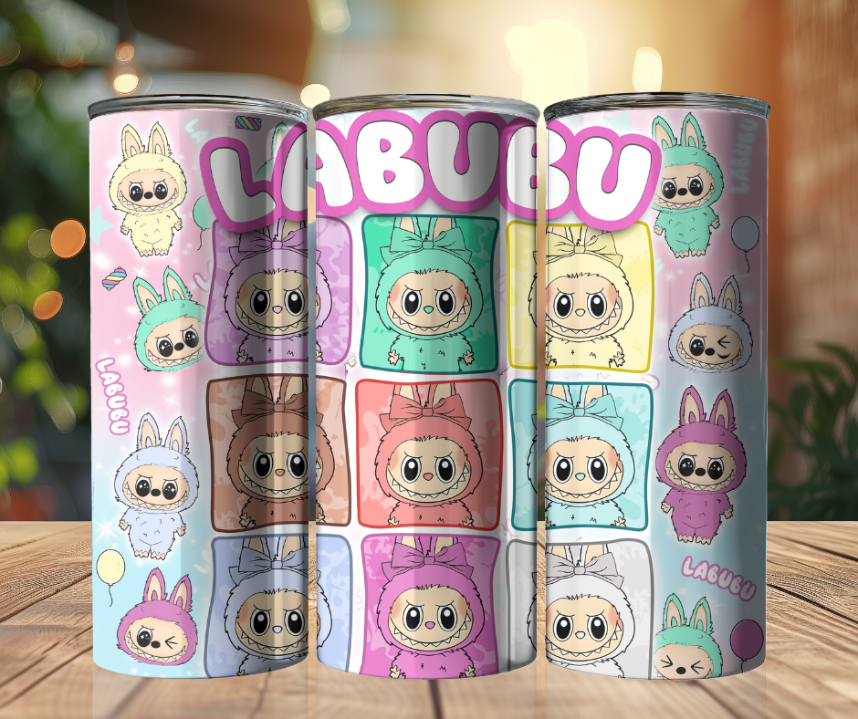 20 oz Tumbler - Labubu - Pastels