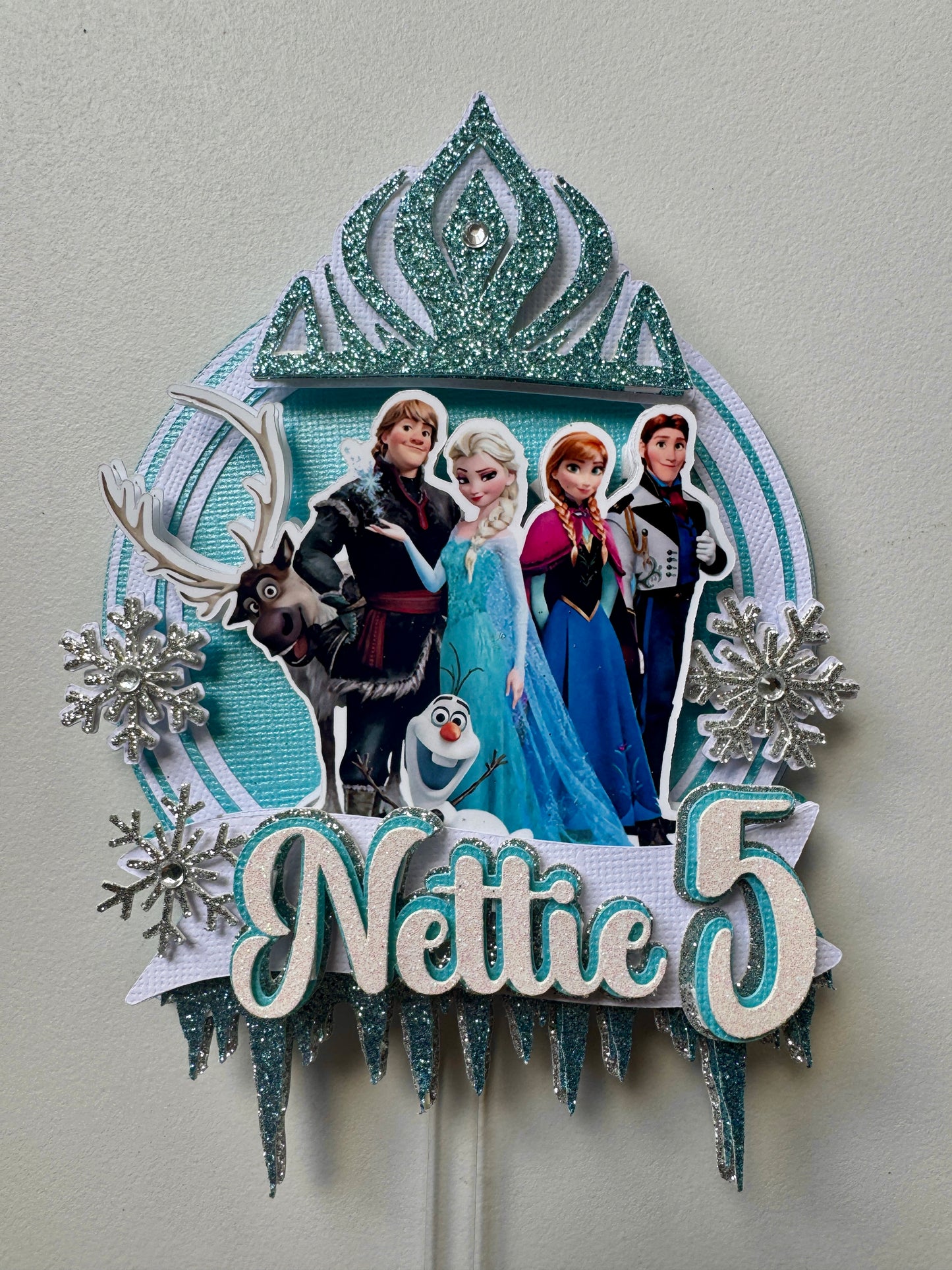 Custom Frozen Cake Topper