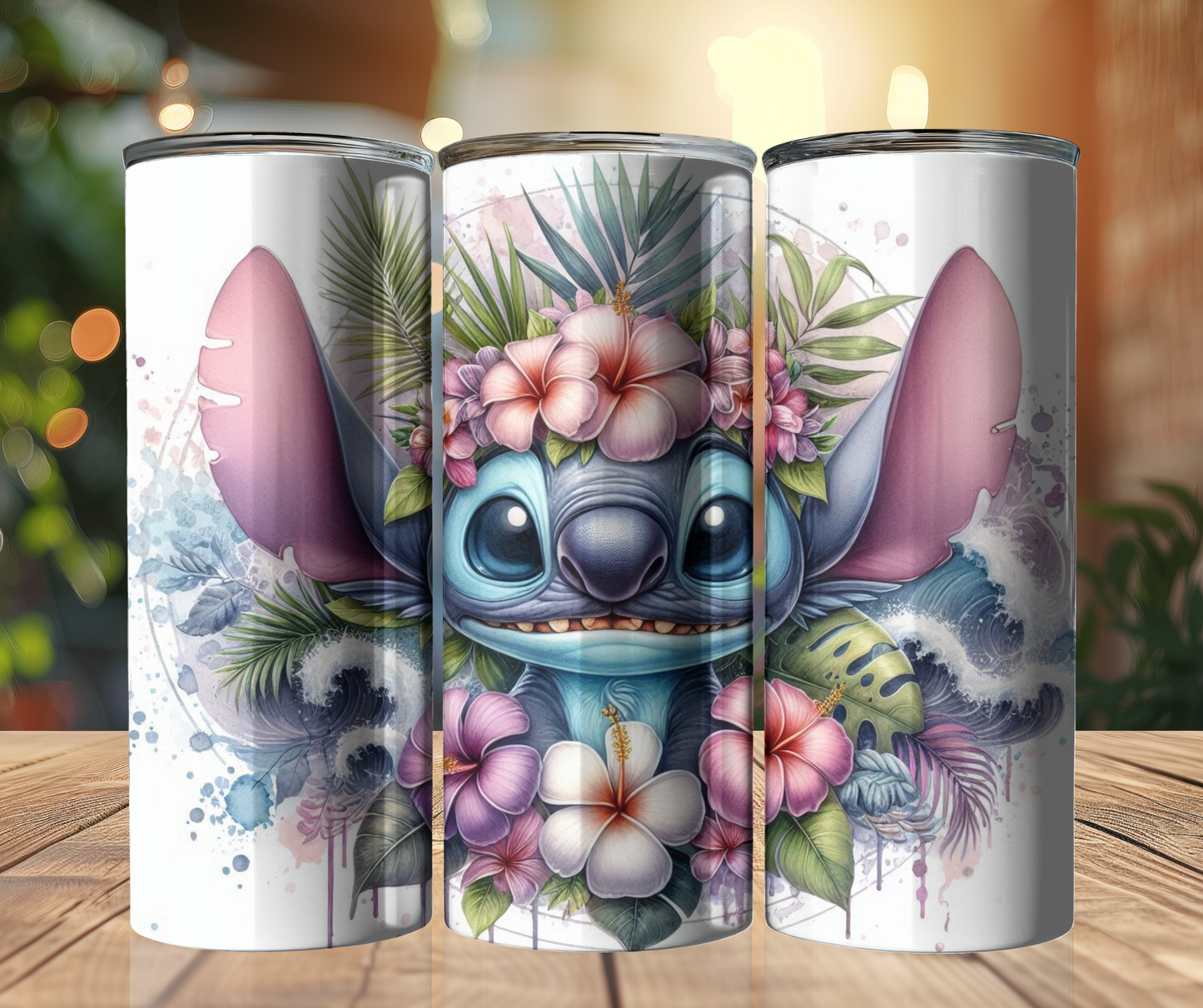 20 oz Tumbler - Stitch - Tropical