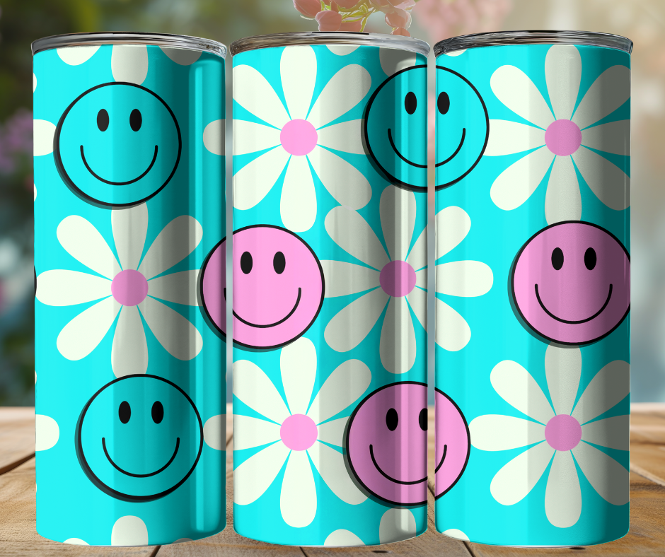20oz Tumbler - Retro Daisy