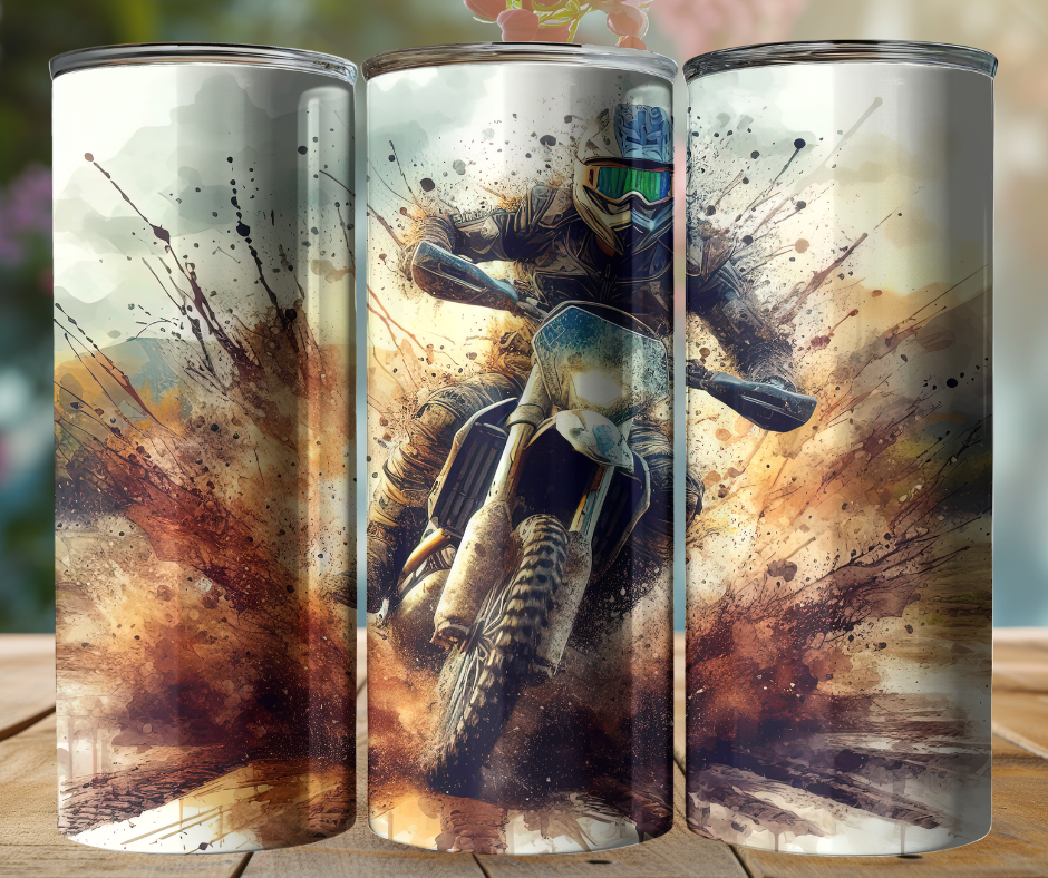 20oz Tumbler - Motobike - Dirt Bike