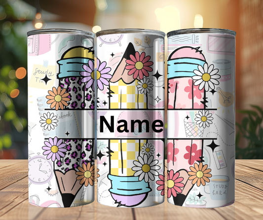 20 oz Tumbler - Teachers - Pencils