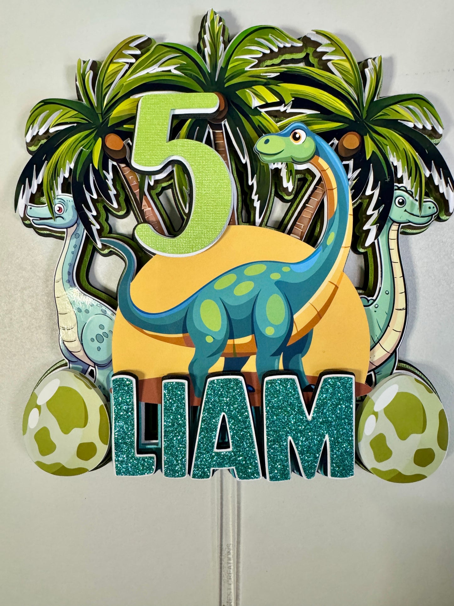 Custom Dino Cake Topper