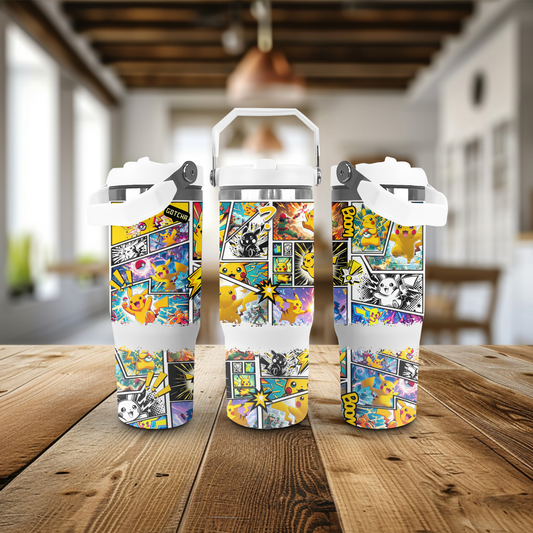 30oz Stainless Steel Tumblers - Pikachu
