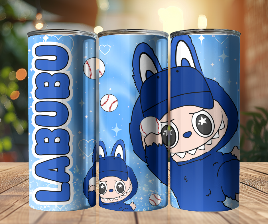 20 oz Tumbler - Labubu - Dark Blue