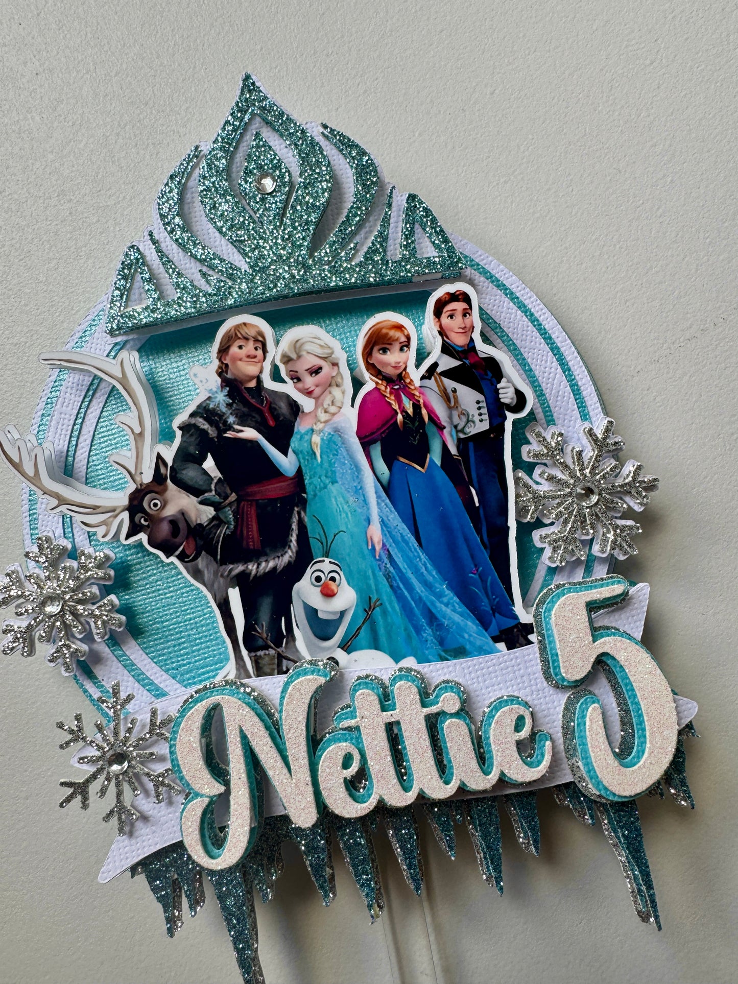 Custom Frozen Cake Topper