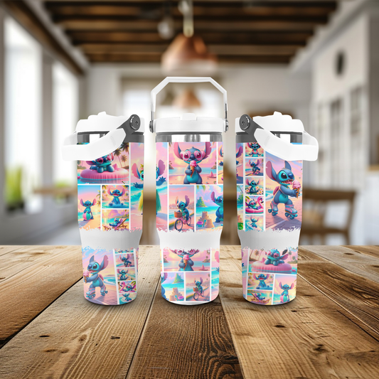 30oz Stainless Steel Tumblers - Stitch - Honolulu