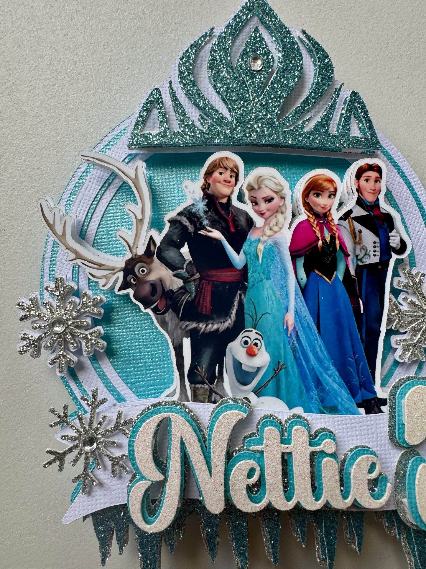 Custom Frozen Cake Topper