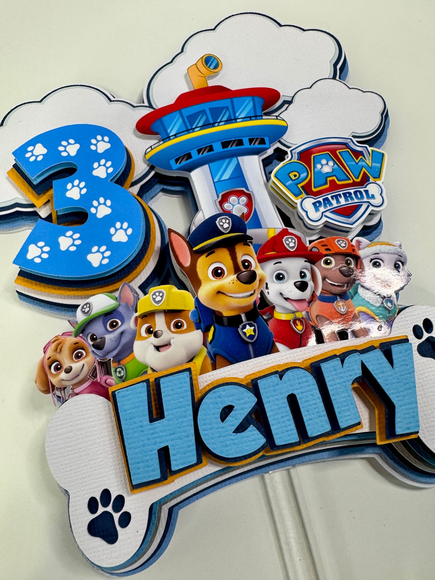 Custom Paw Patrol Cake Topper
