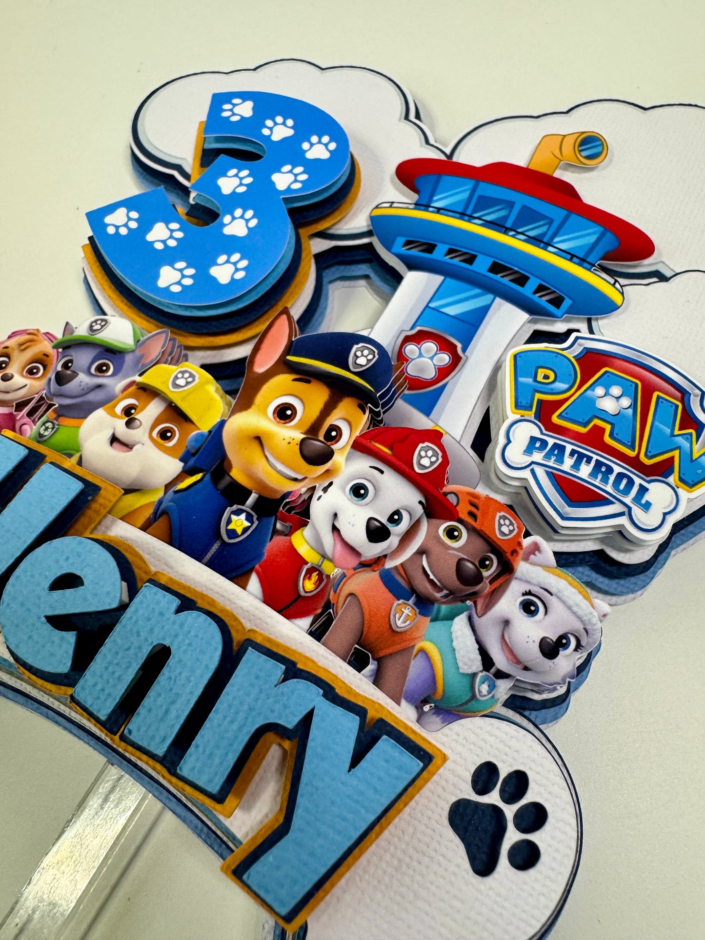 Custom Paw Patrol Cake Topper