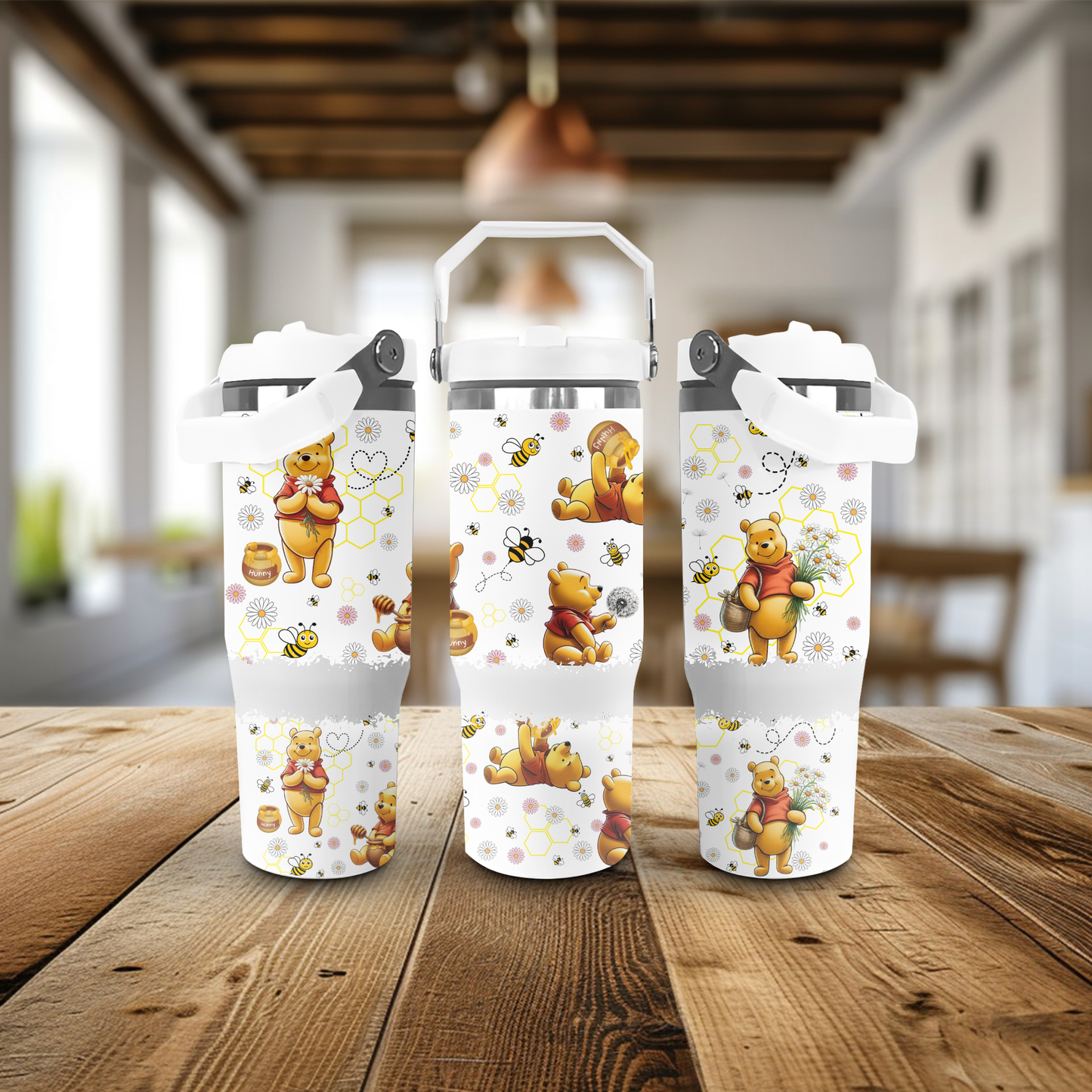 30oz Stainless Steel Tumbler- PB and Daisies
