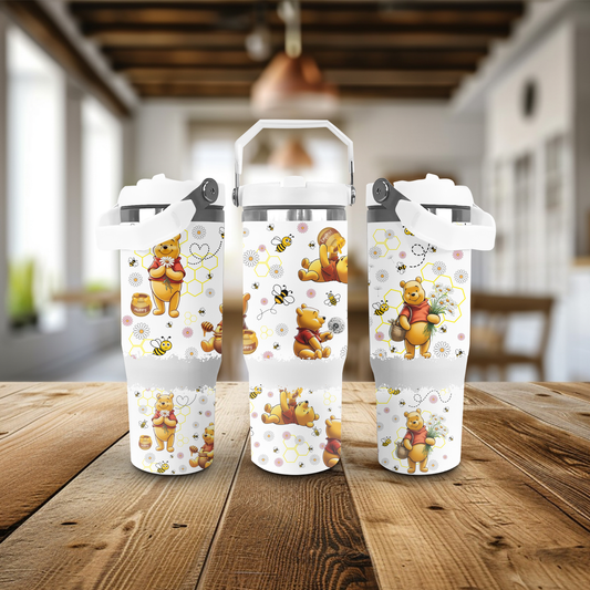30oz Stainless Steel Tumbler- PB and Daisies