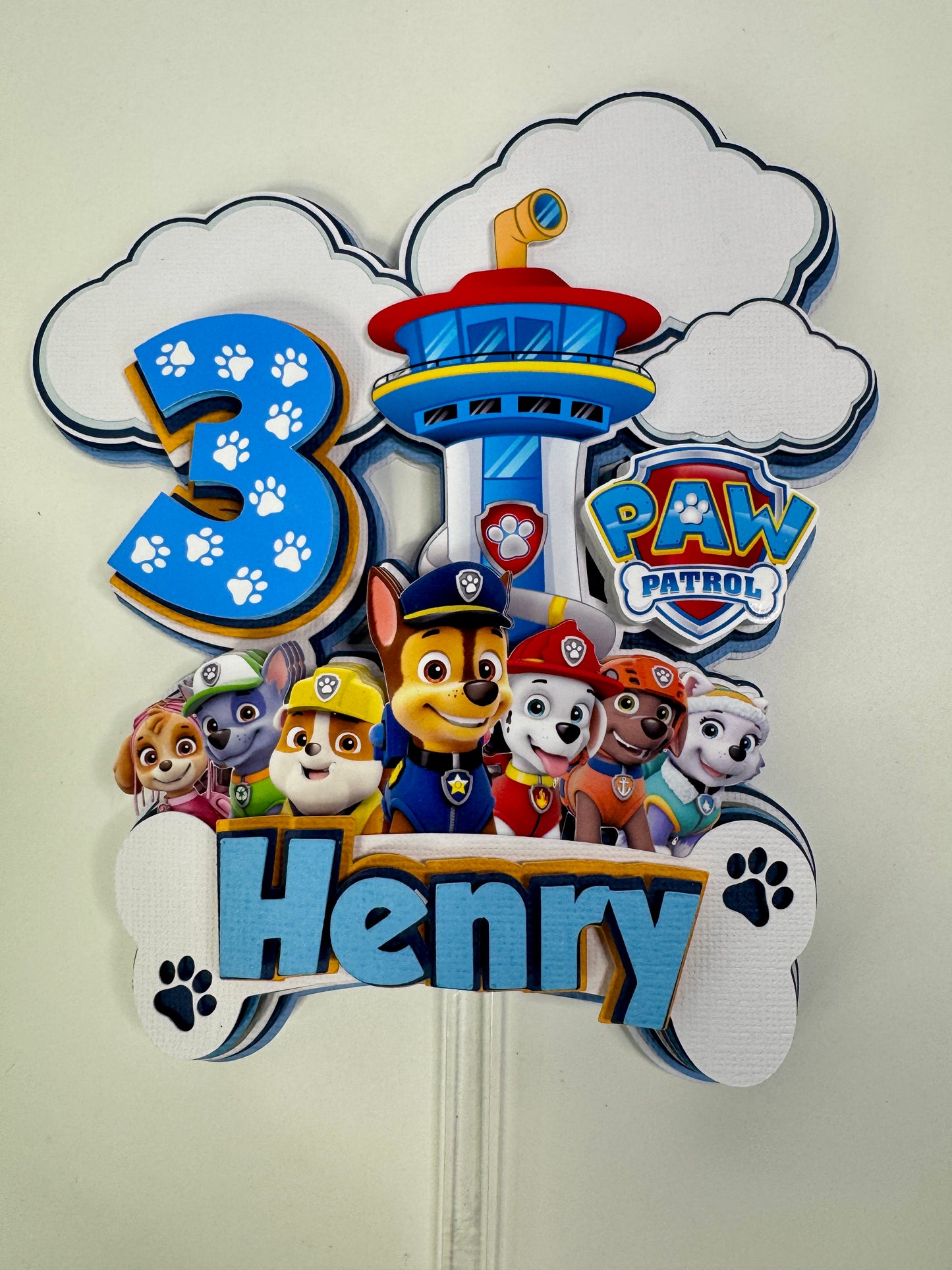 Custom Paw Patrol Cake Topper