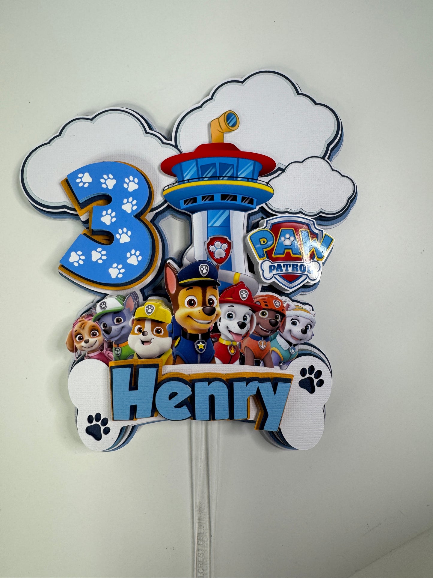 Custom Paw Patrol Cake Topper