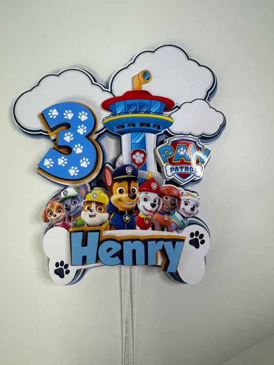 Custom Paw Patrol Cake Topper