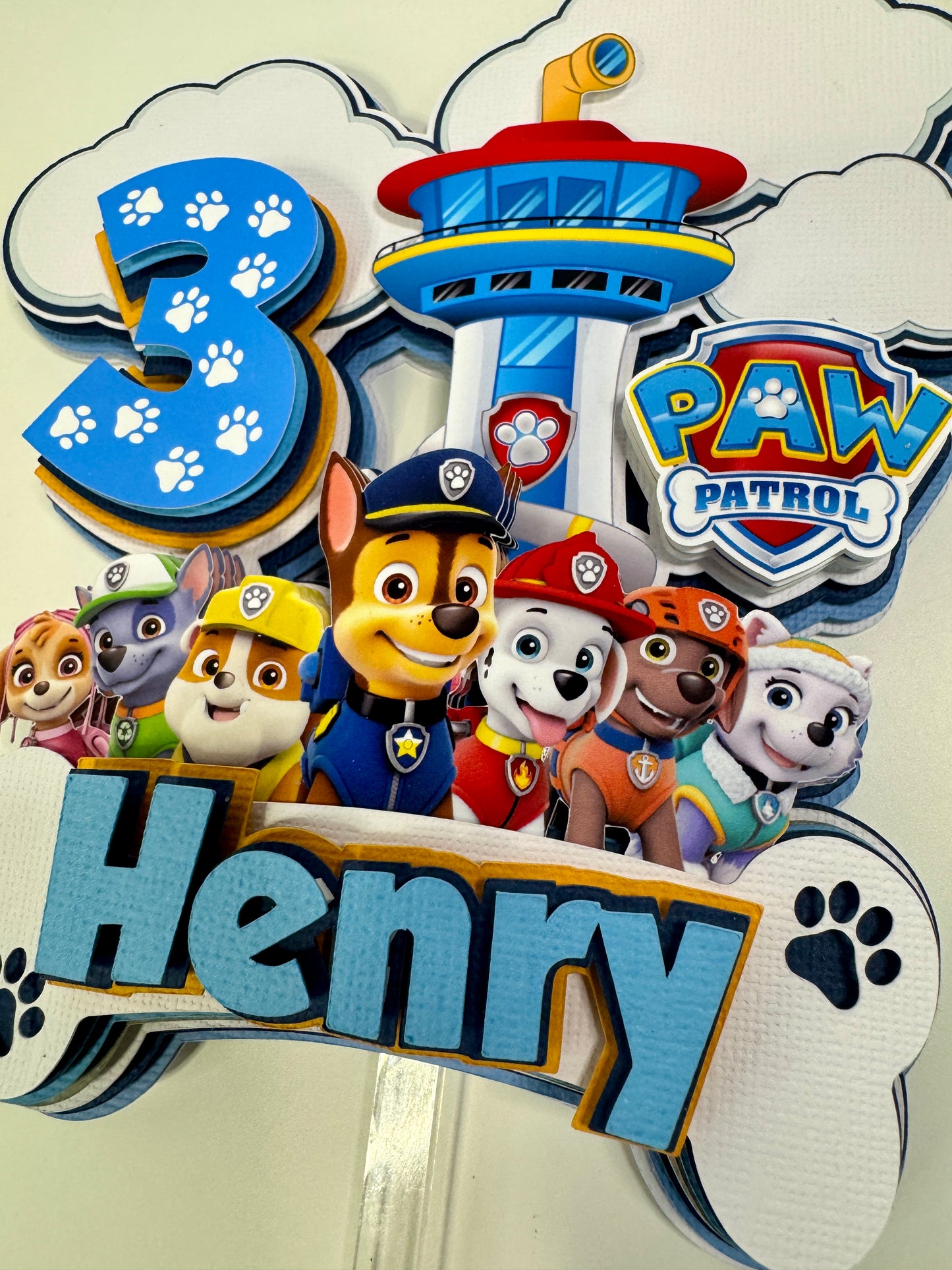 Custom Paw Patrol Cake Topper
