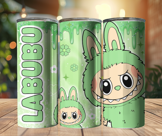 20 oz Tumbler - Labubu - Green