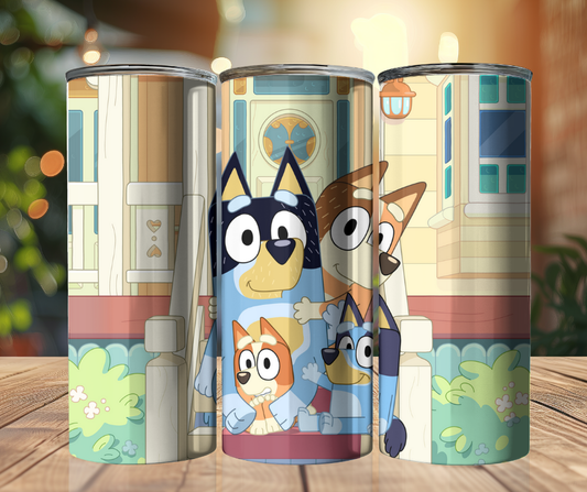 20oz Tumbler - Bluey and Family
