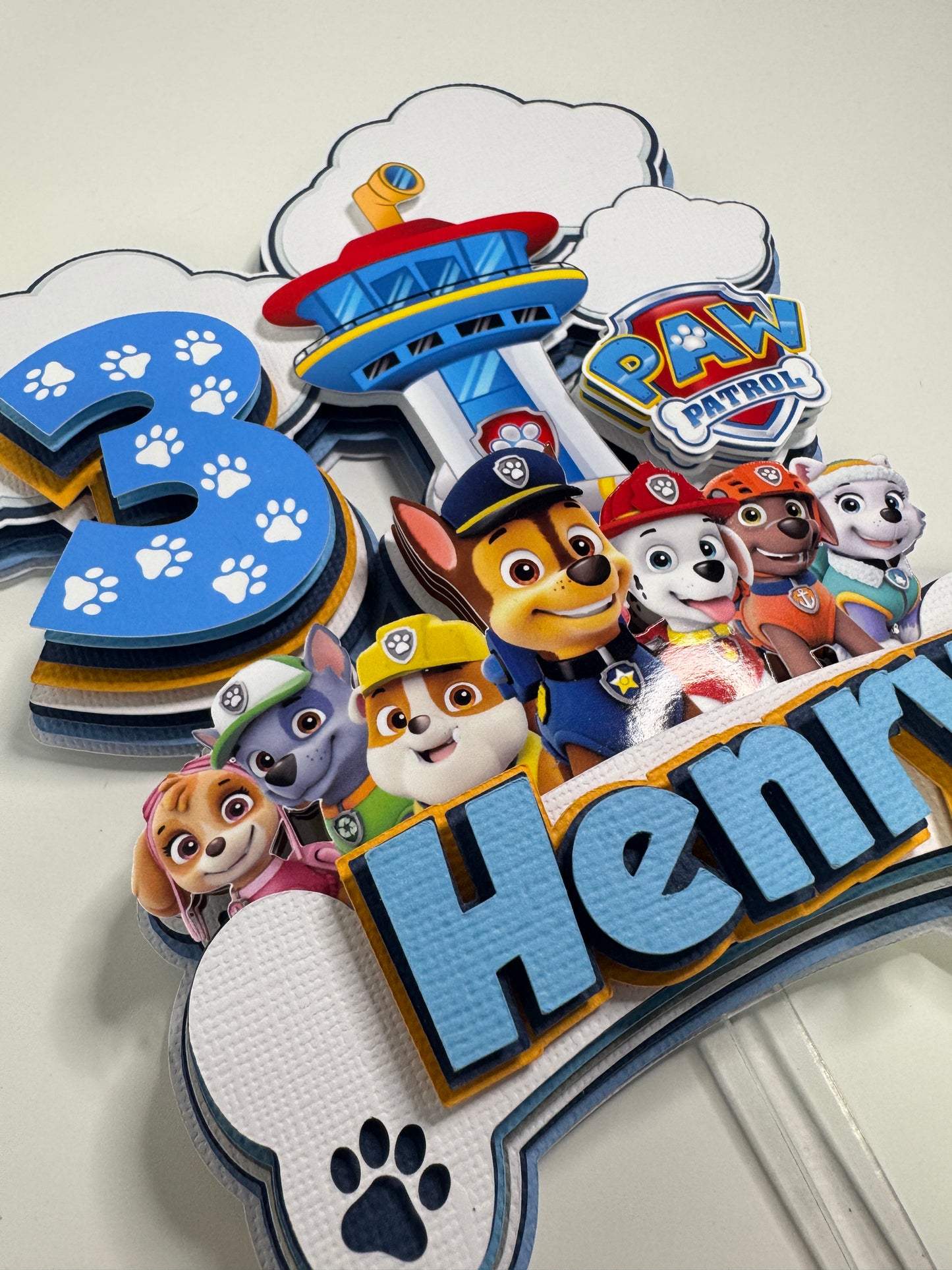 Custom Paw Patrol Cake Topper