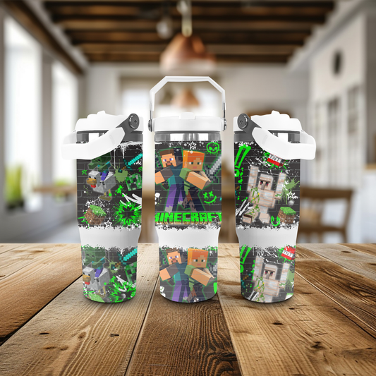 30oz Stainless Steel Tumblers - Minecraft