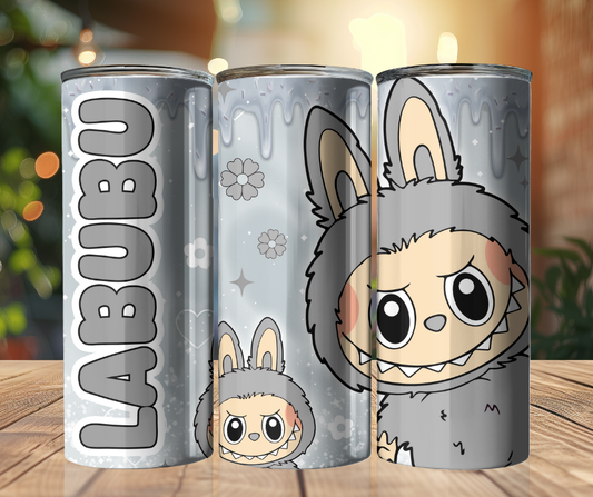 20 oz Tumbler - Labubu - Grey