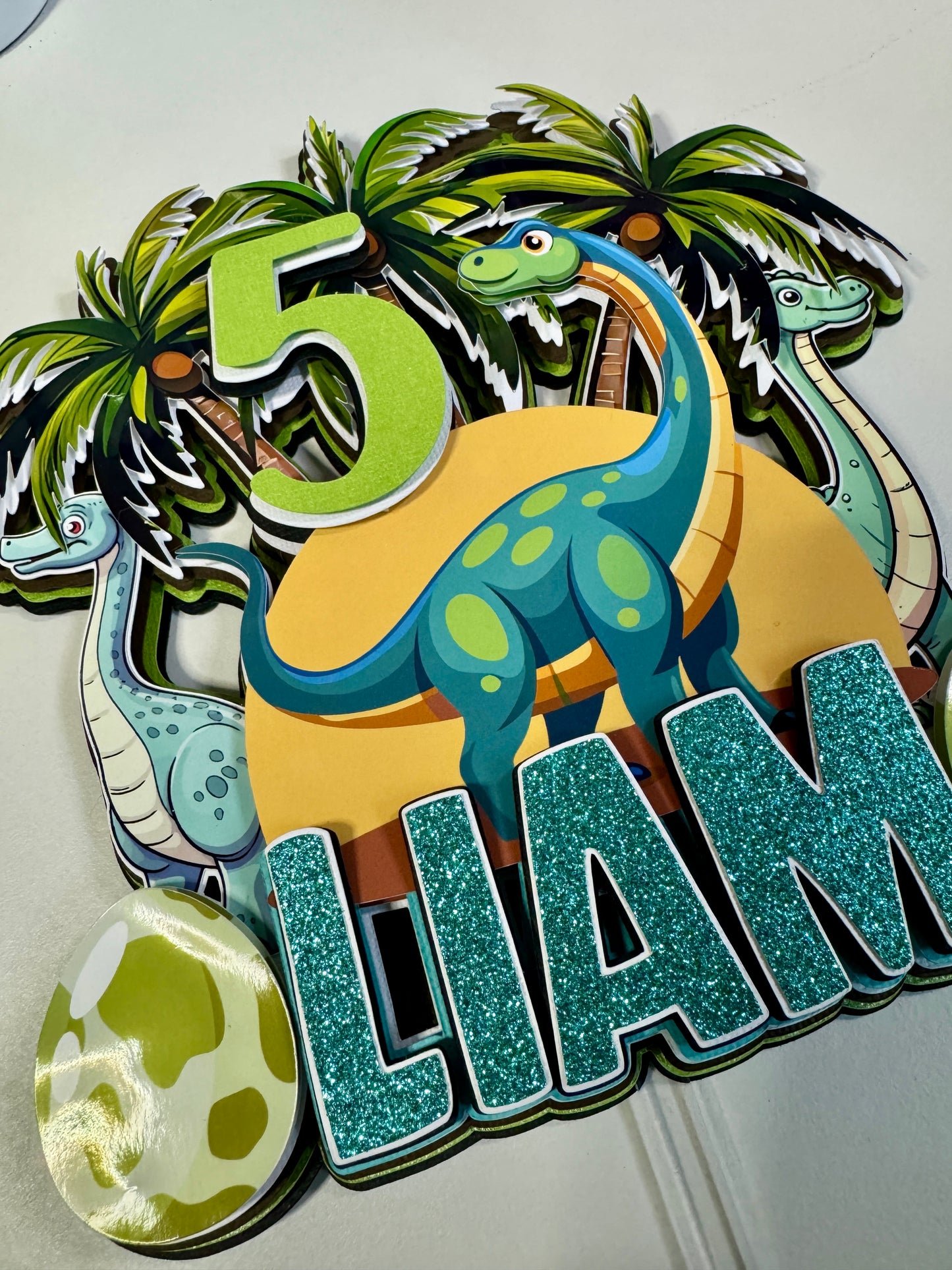 Custom Dino Cake Topper