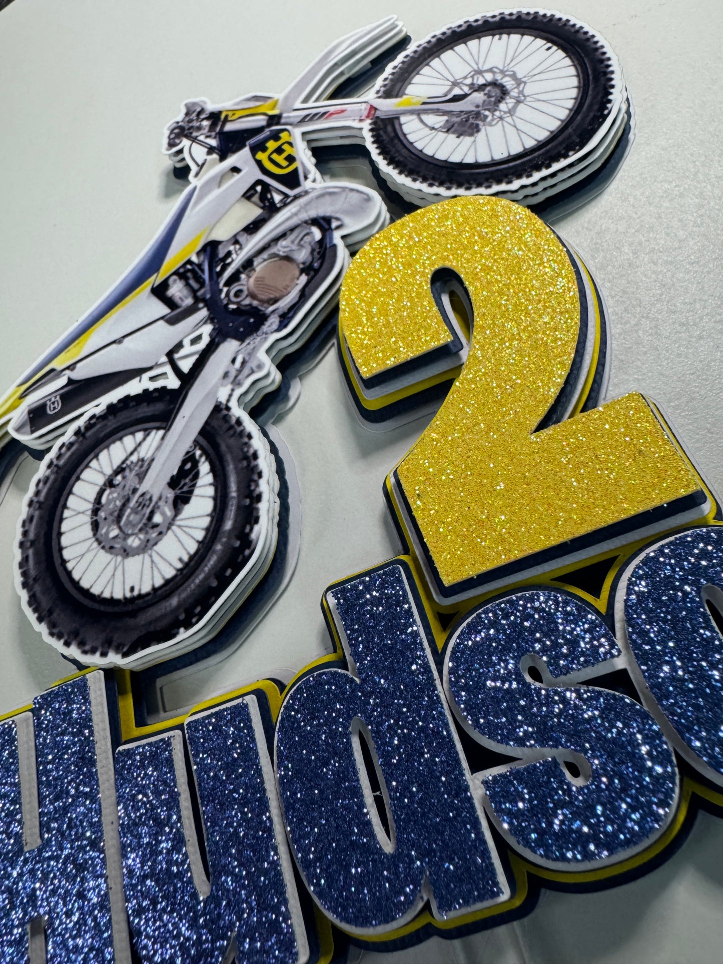 Custom Motorbike Cake Topper