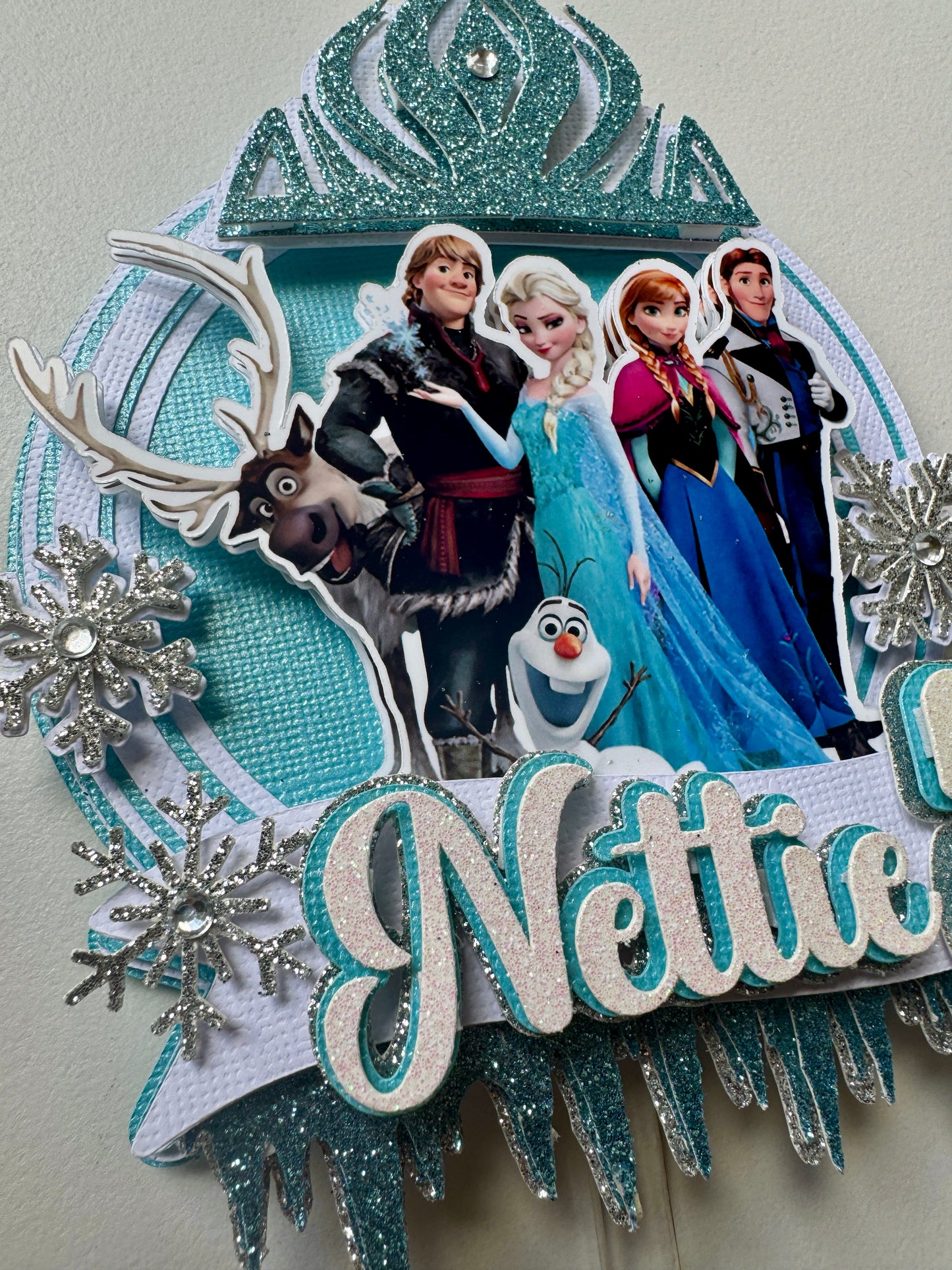 Custom Frozen Cake Topper