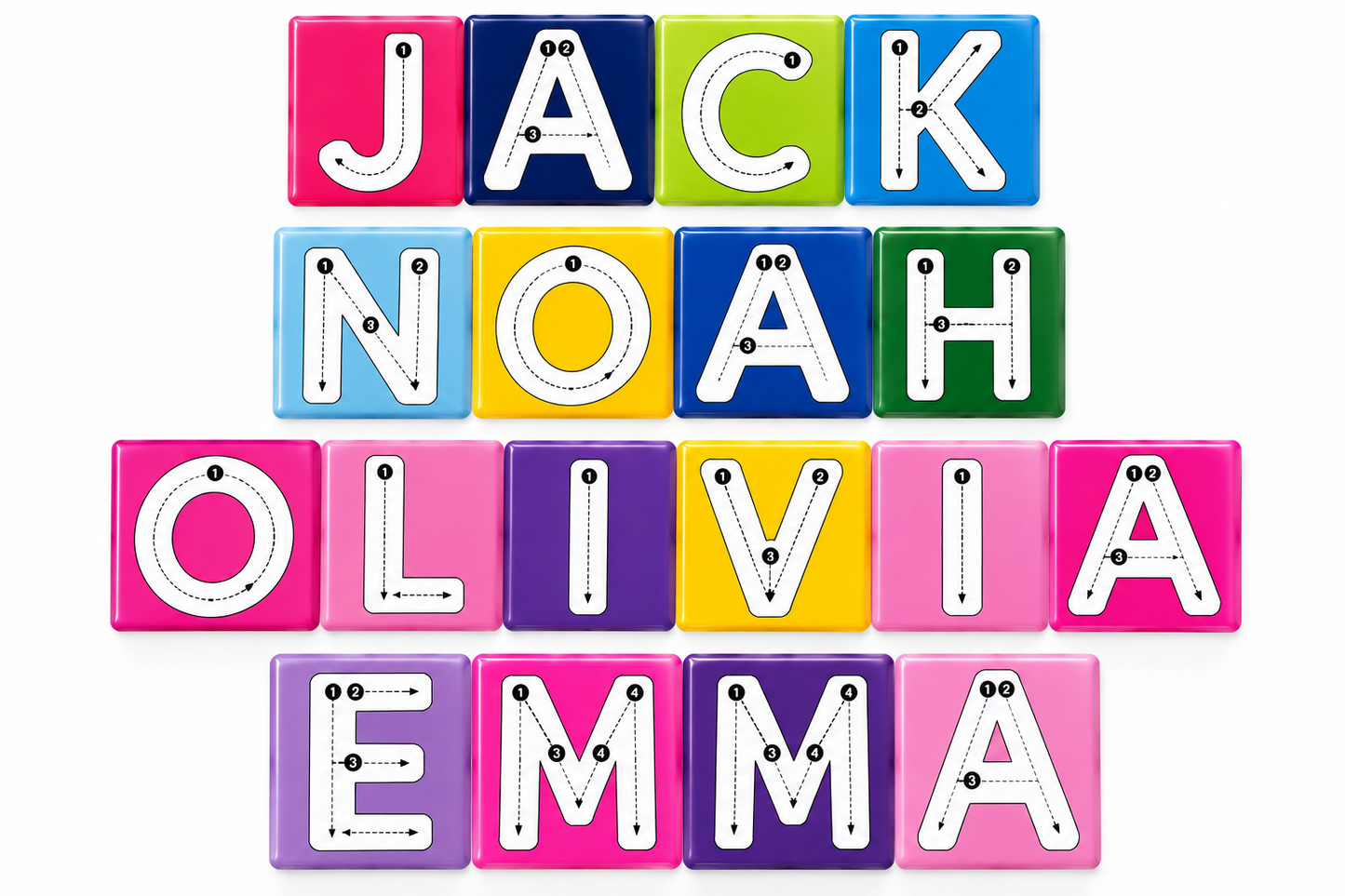 Traceable Alphabet Name Magnets