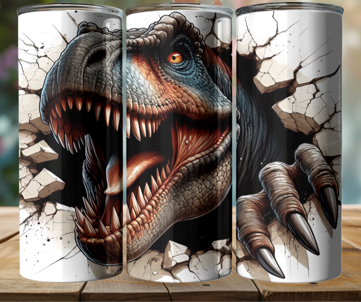 20oz Tumbler - Dinosaur