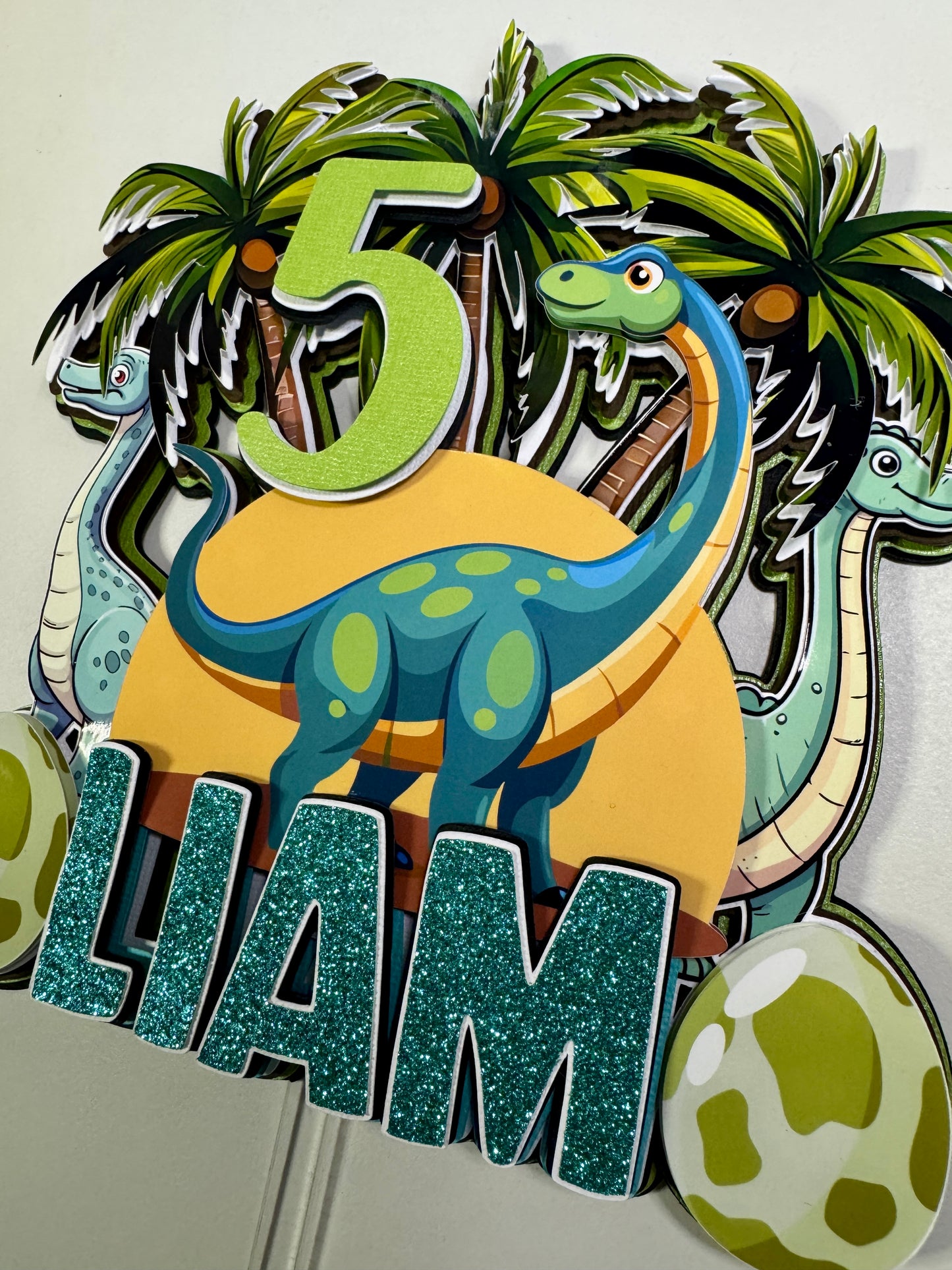 Custom Dino Cake Topper