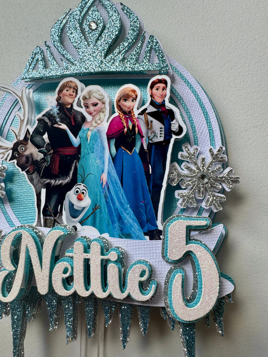 Custom Frozen Cake Topper