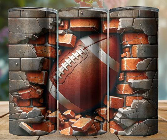 20oz Tumbler - Football