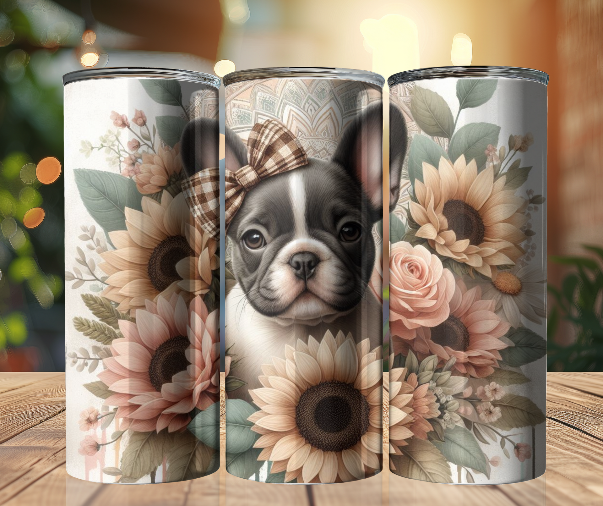 20 oz Tumbler - Floral Frenchie – Hillcrest Creations