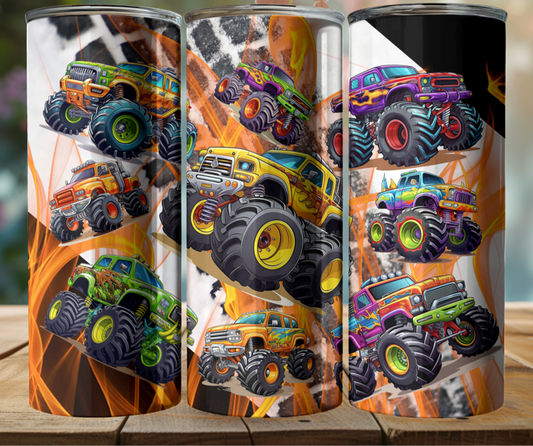 20 oz Tumblers - Monster Trucks