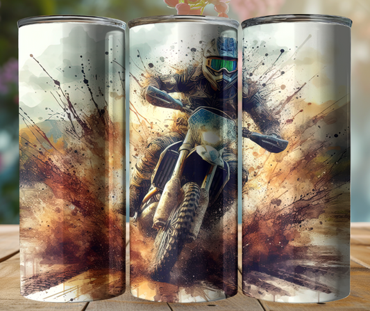 20oz Tumbler - Dirt Bike