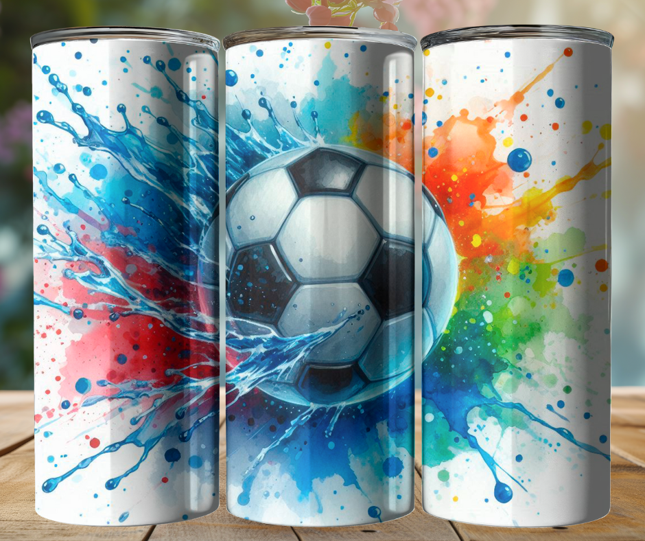 20oz Tumbler - Soccer Ball