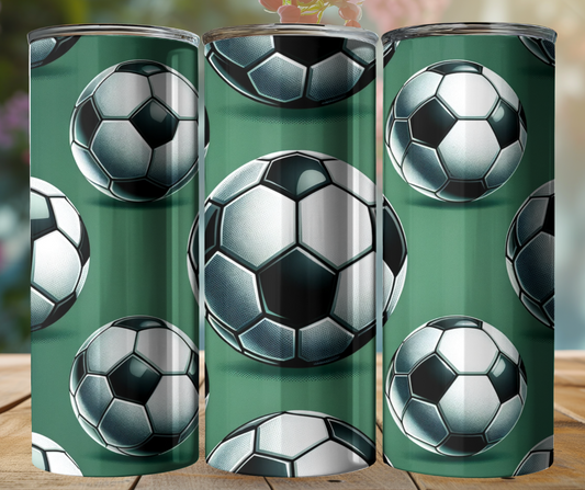 20oz Tumbler - Soccer Balls